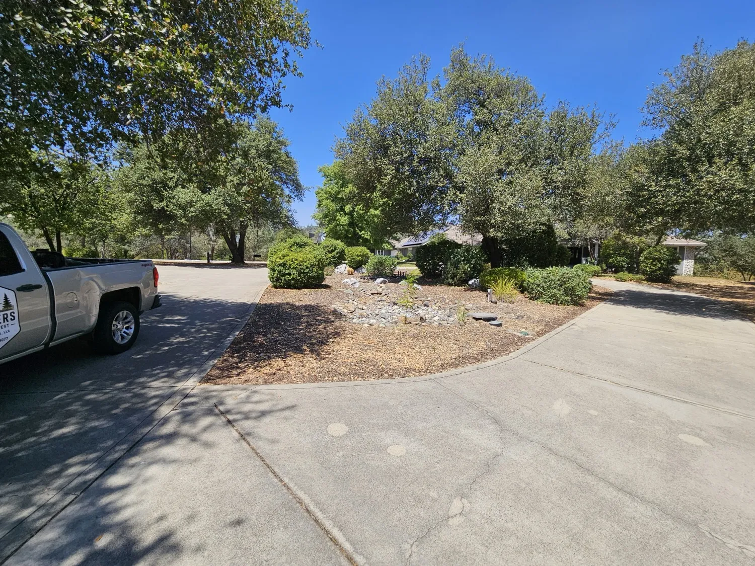 The Laborers of the Harvest truck parked on a maintained property